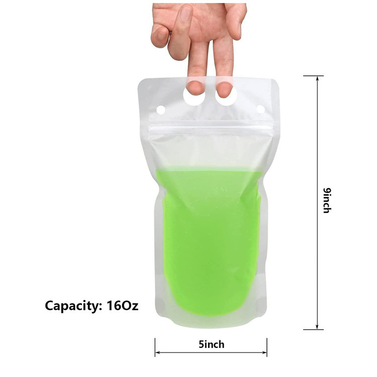 200ml Plastic Aluminum Foil Laminated Stand Up Spout Pouch For Drink Juice Beverage