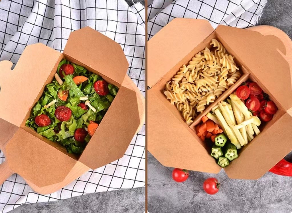 750ml To 2000ml Biodegradable Sandwich Boxes Eco Friendly Disposable Food Containers
