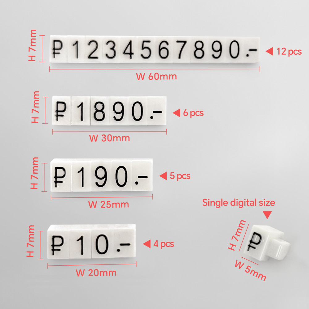 7x5mm Jewelry Price Cube for Elegant Displays and Storage Solutions