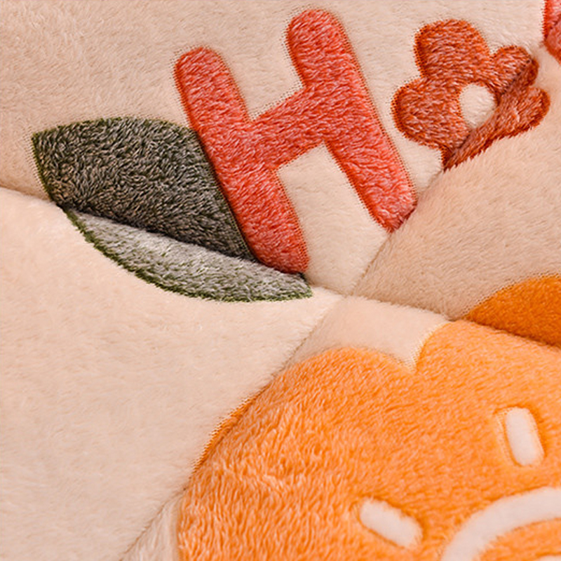 Customised Size Bedding Set with Thickened Warm Lamb Fleece Quilt and Customized Logo