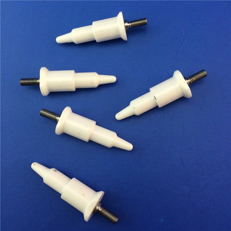 Heat Resistance Pin Rod 94.4% Zirconia Ceramic Parts