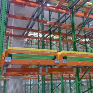 Warehouse Push Back Racking System Customized Pushback Racking System