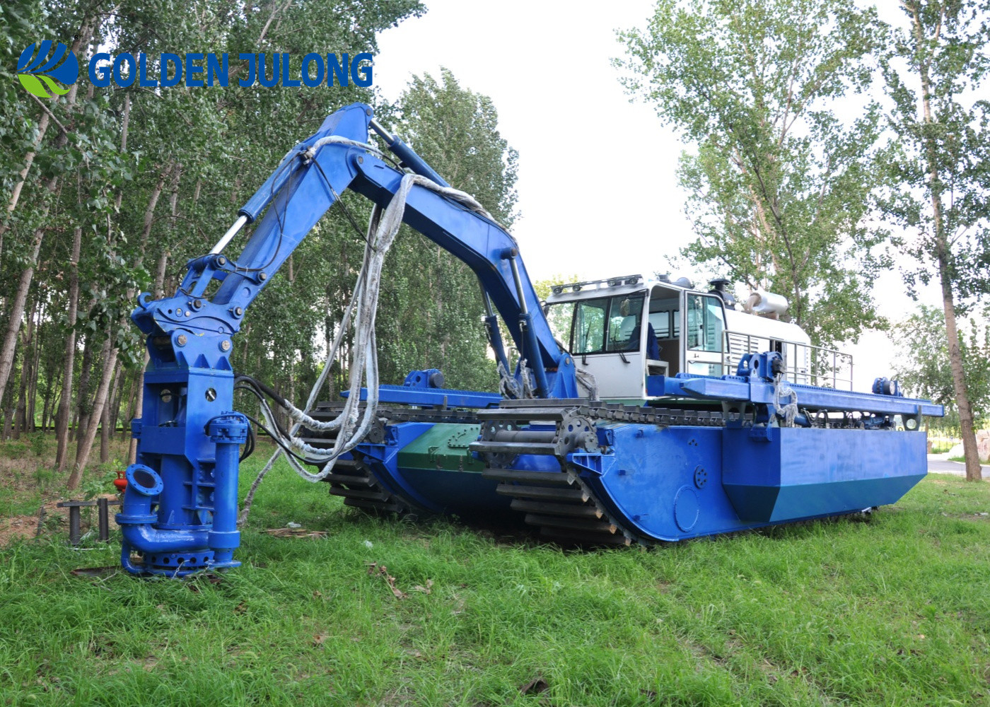 JLAME200 Customized Amphibious Dredger Wear Resistant Crawler Type