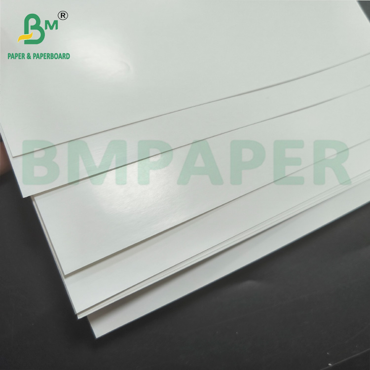 Glossy Coated One Side Label Paper 80gsm 90gsm White C1S Art Paper