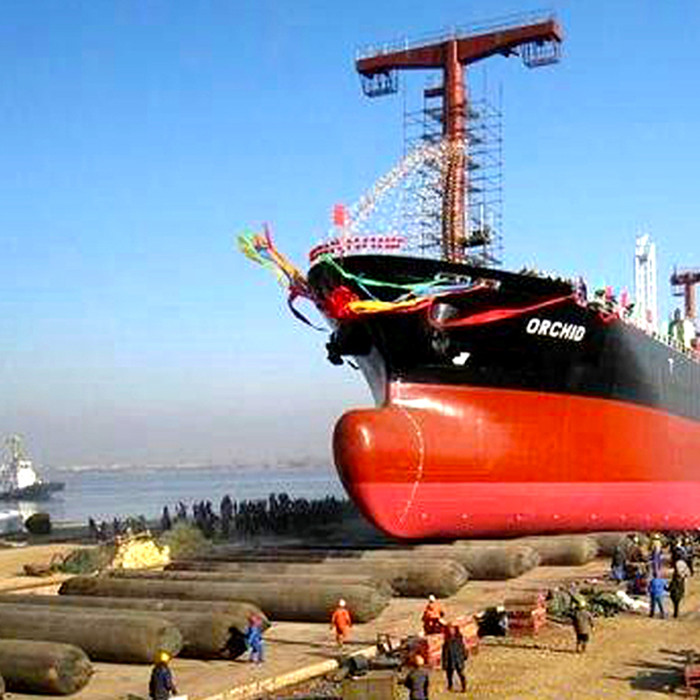 Strength Fabric Ship Launching Balloon For Q235 Metal Part Docking