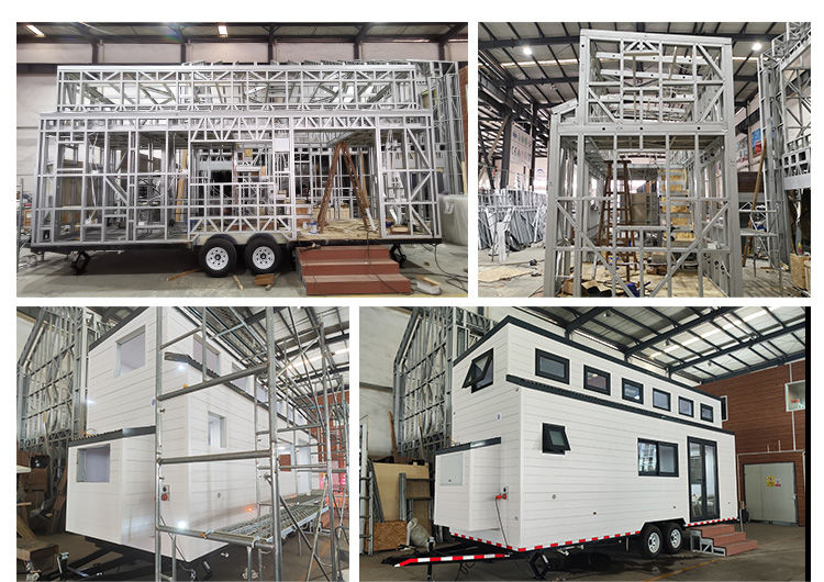 Cheap Expandable Tiny House With Solar Panels Portable Prefab Home Tiny House On Wheel