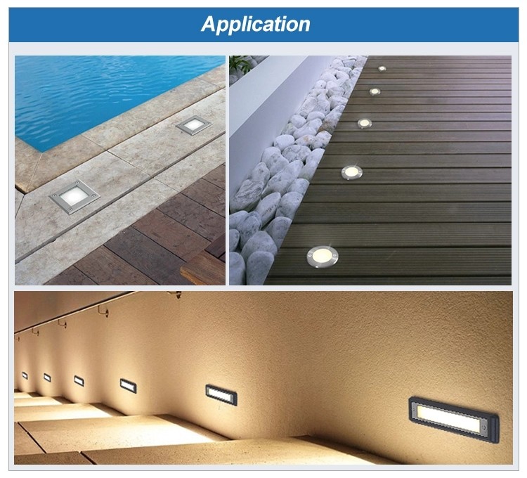 Ip68 24V Underwater LED Lights Stainless Steel Tempered Glass Material