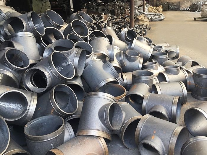 Customized Casting Technics Groove Joint Fittings 159mm For Pipes