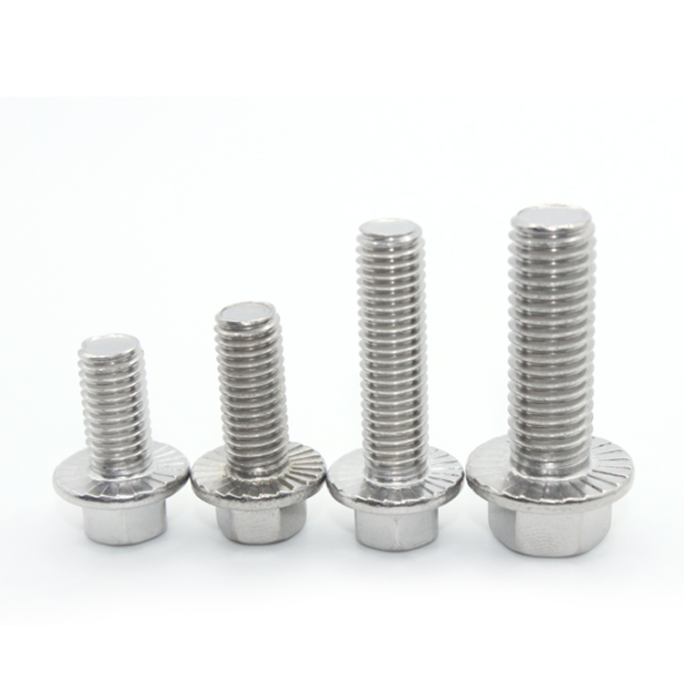 Stainless Steel Hex Flange Bolt M8 M10 M12 Manufactured by ISO9001 2015 Certified