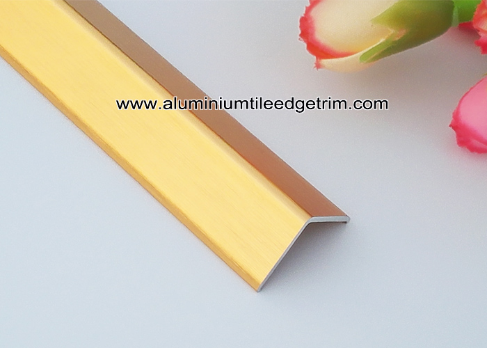 Brushed Shiny Golden Aluminum Corner Guards