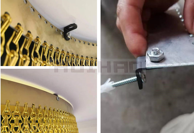 2.0mm Aluminium Chain Curtains Used For Interior Decoration Projects