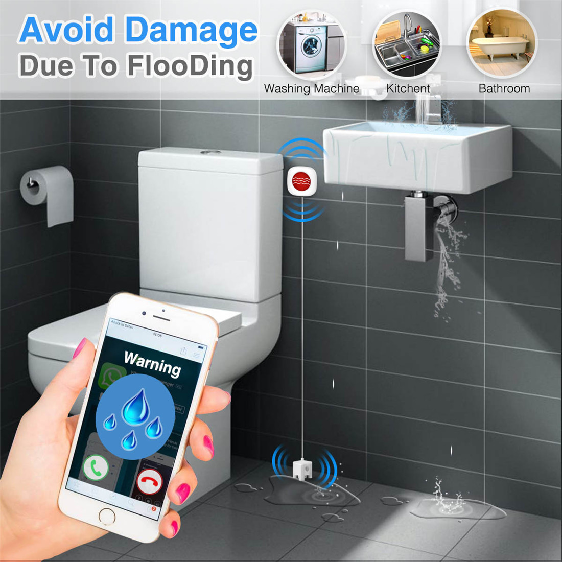 Wifi Wireless Smart Home Full Security Alarm System(KOS-F4010W)