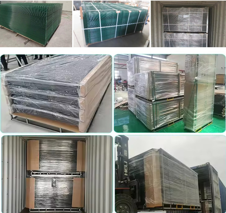 1.5M Dark Green PVC Coating V Mesh Security Fence 3D Park Welded Security Fence