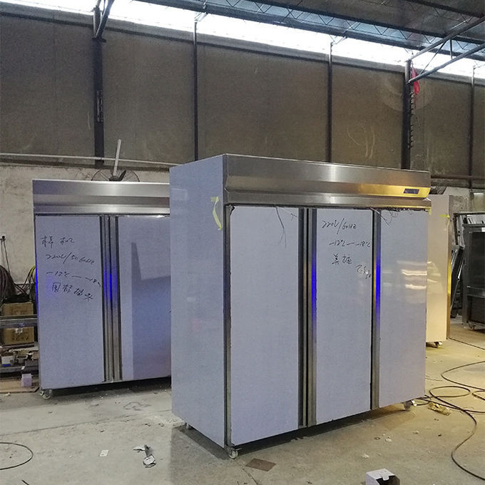 800W SS201 3 Door Upright Fridge for restaurant