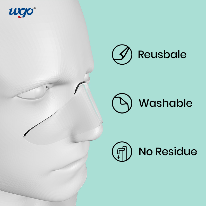 Soft Adhesive Glued Mounted Oxygen Mask Gel Pad Repostionable Without Residue