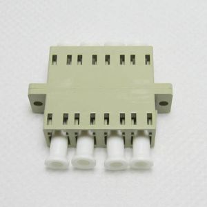 LC/PC Quad with SC Duplex Flange fiber optic adapter