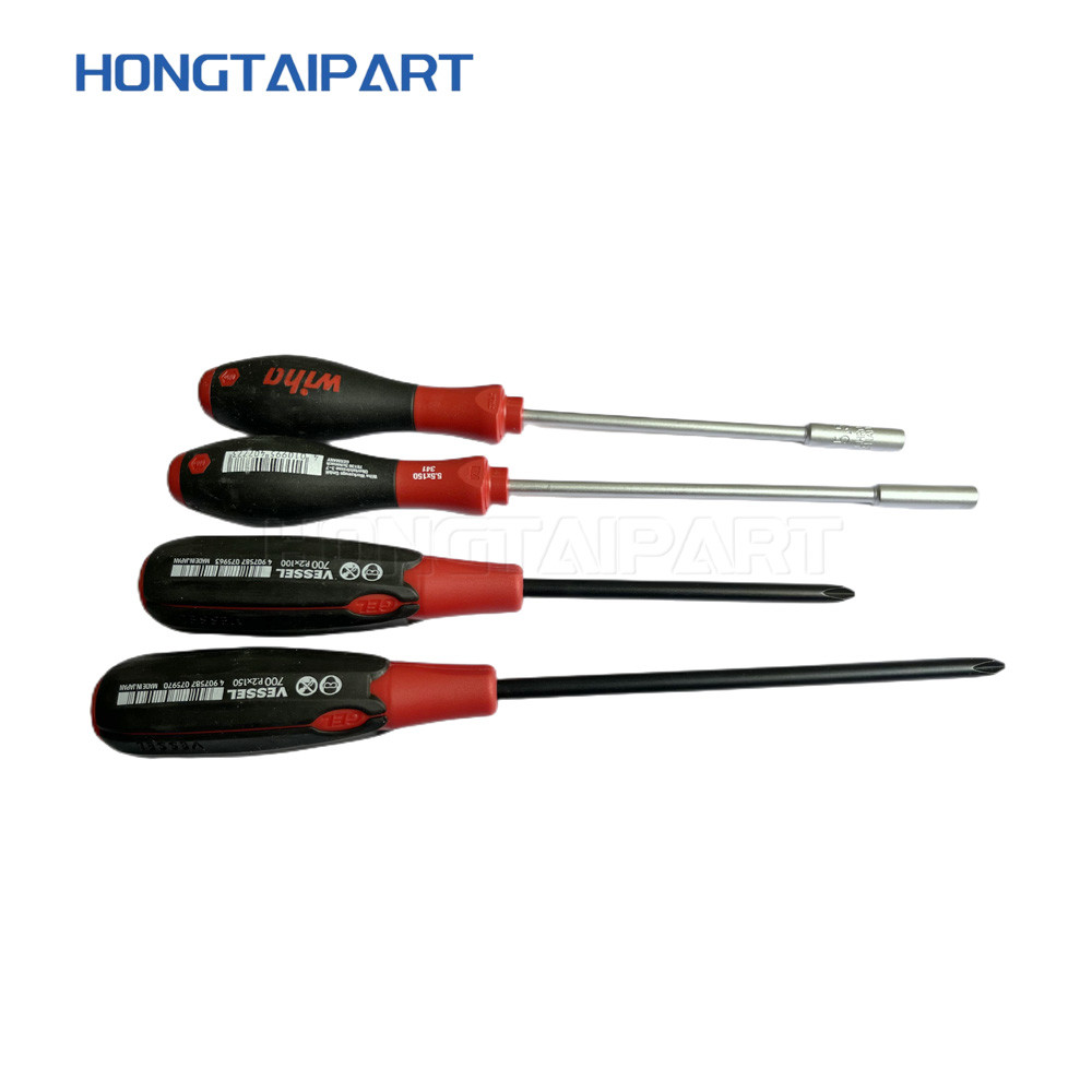 Cr-V Steel Screw driver Set With Double Color Soft Grip Professional Screwdrivers With Cross Magnetic Head