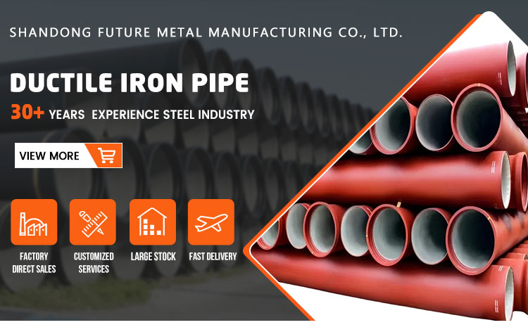 Circular Hollow Section Pipe , Ductile Iron Steel Pipe For Water Supply / Sewage Treatment