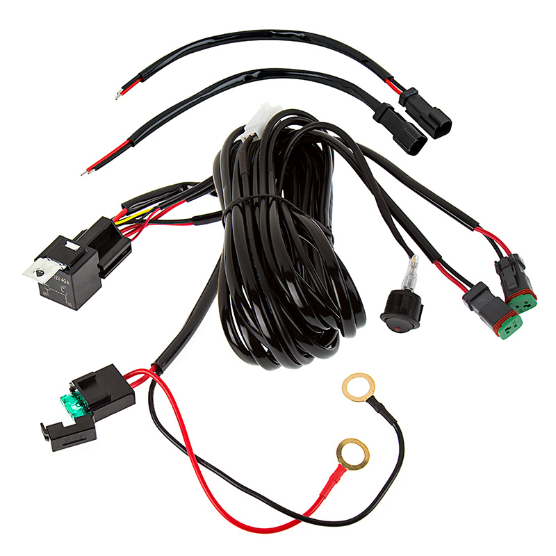 Custom Wire Harness for Dual Electric Cooling Fan PVC Tube Fan Cooling Cable Assembly