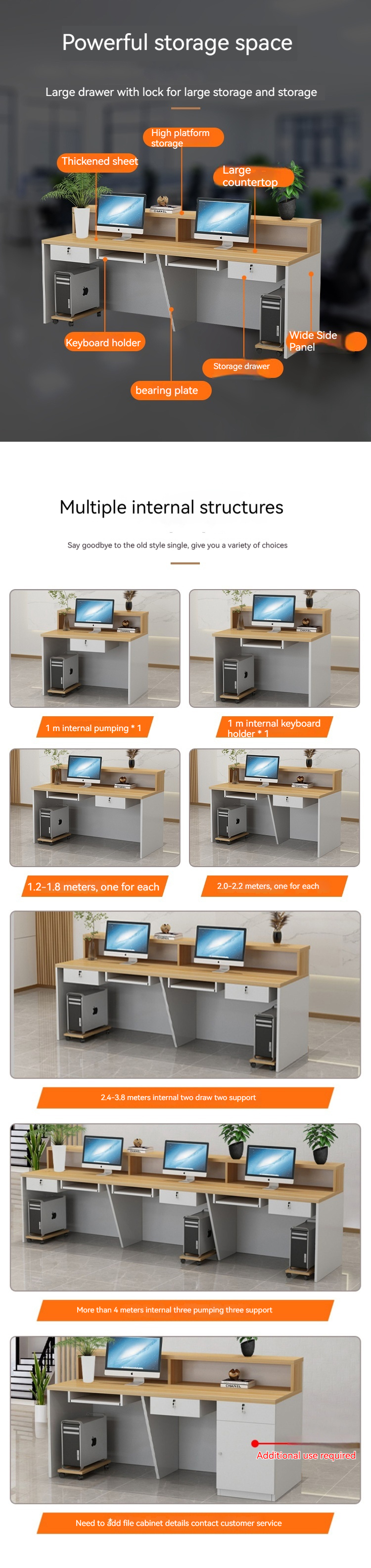Stylistic Reception Room Table for Beauty Salon and Retail Checkout Counter