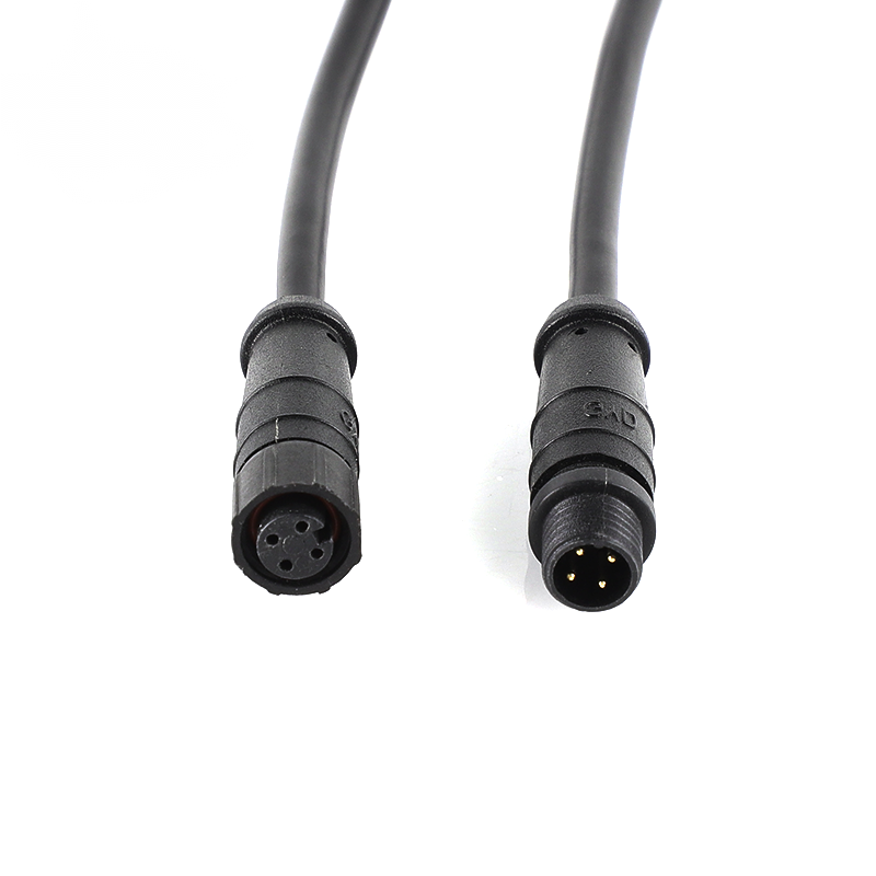 M8 connecting wire 2-6core waterproof plug butt joint controller waterproof wire