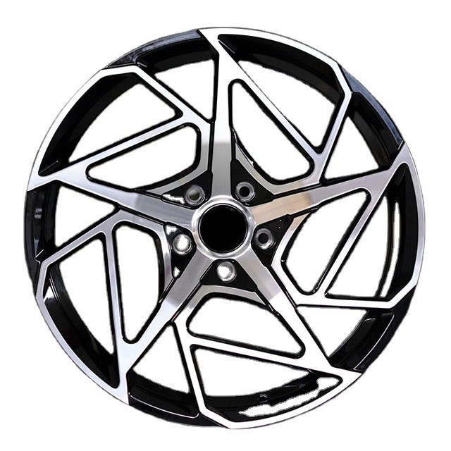 Staggered Satin Black/Machine Face model forged wheels for sale