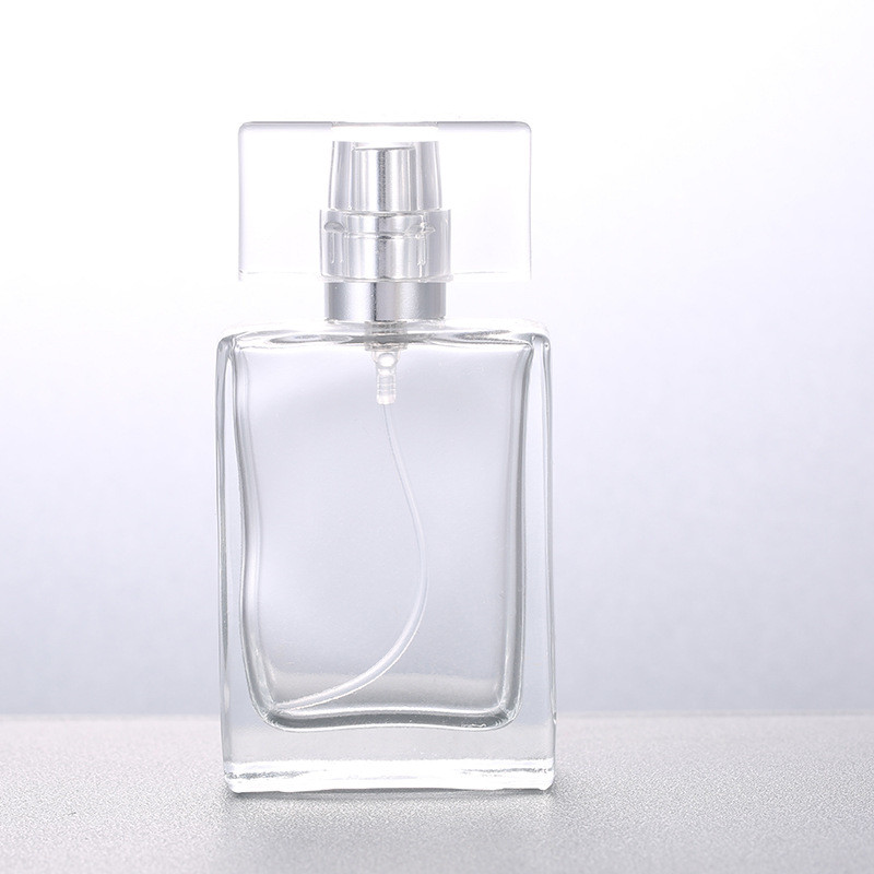 30ML50ML100ML Rectangular Perfume Bottle Cosmetics Bottle Screw Mouth Transparent Glass Empty Bottle Perfume Bottle