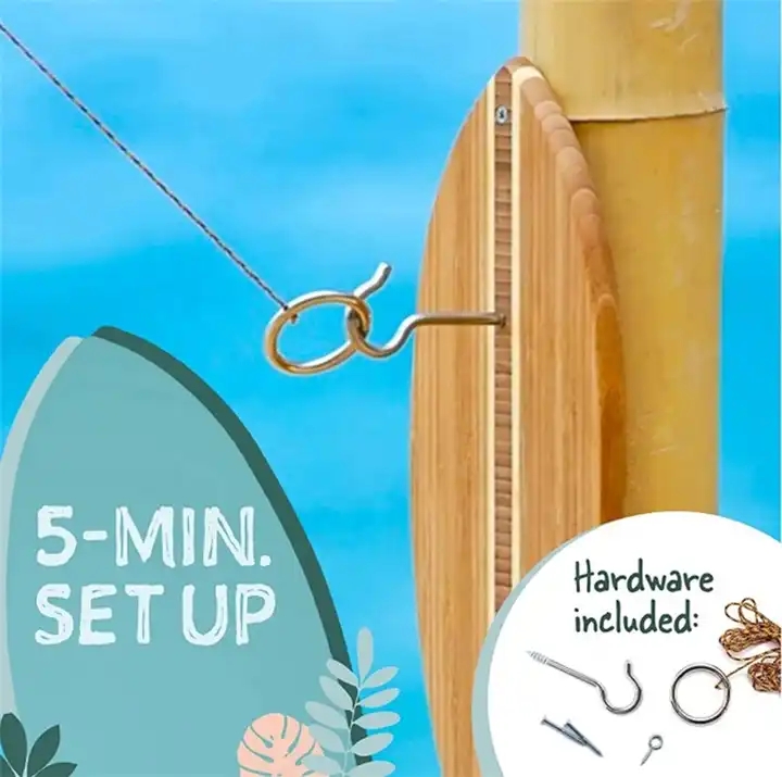 Mini Indoor Outdoor Hook and Ring Toss Game Hook Ring Game with Rope and Hooks Interactive Fast Paced Toss Game for Outdoor