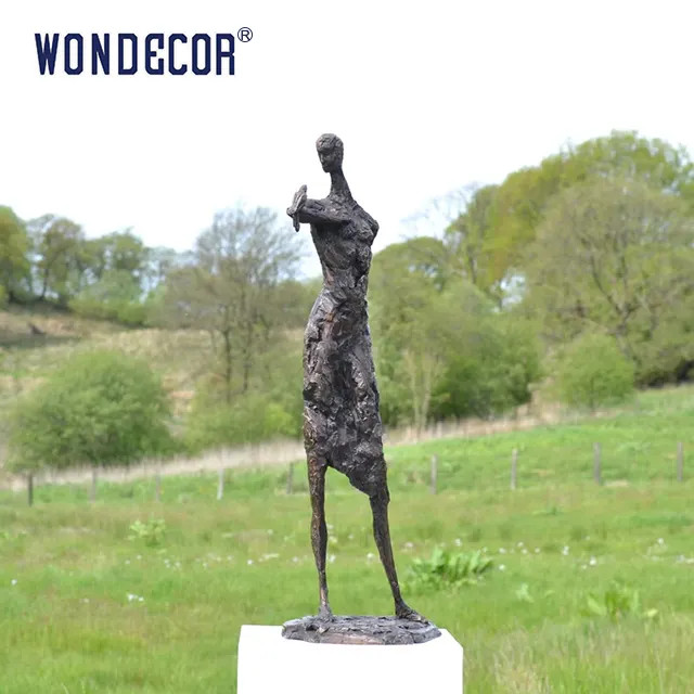Abstract Person Holding Bird Outdoor Metal Sculpture bronze 160cm