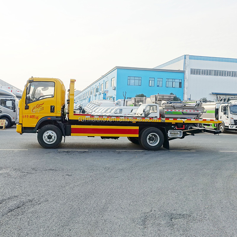 Factory Sinotruk Haoman Wrecker Truck Small Mini Light Duty 5 Ton Flatbed Platform Tow Wrecker Truck