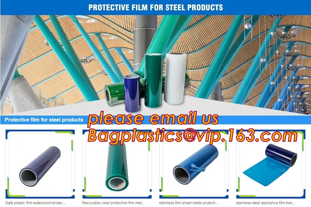 Soft PE Protective Film for Stainless Steel Panel Packaging,Self Adhesive Protective Film for Plastic Profile bagplastic