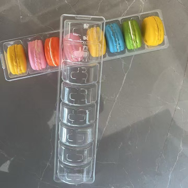 12 Pallet Plastic Packaging Macaron Transparent Box Packaging Macaron Tray Packaging Matching Customization