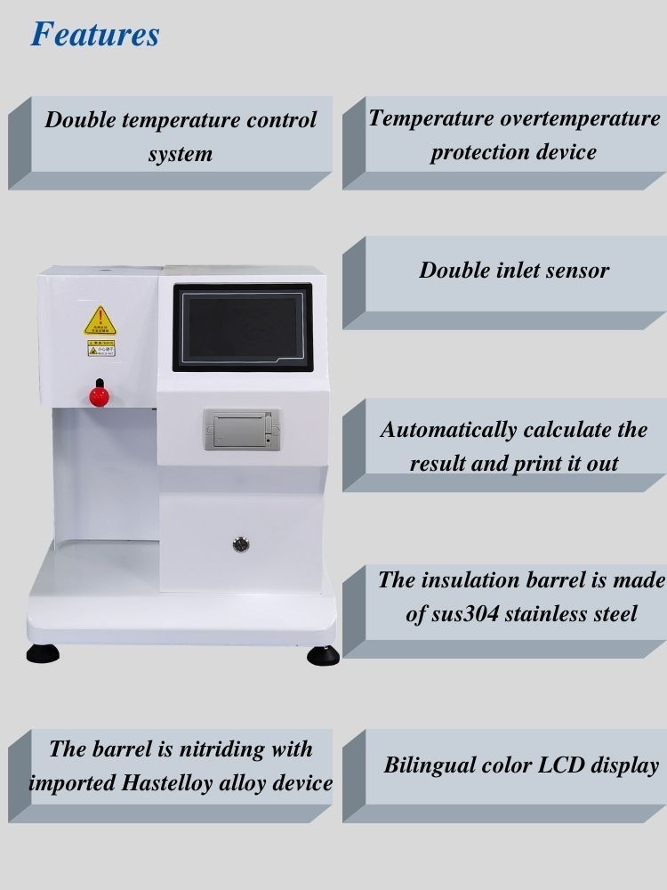 Melt Flow Index Testing Equipment with High Precision Data Acquisition