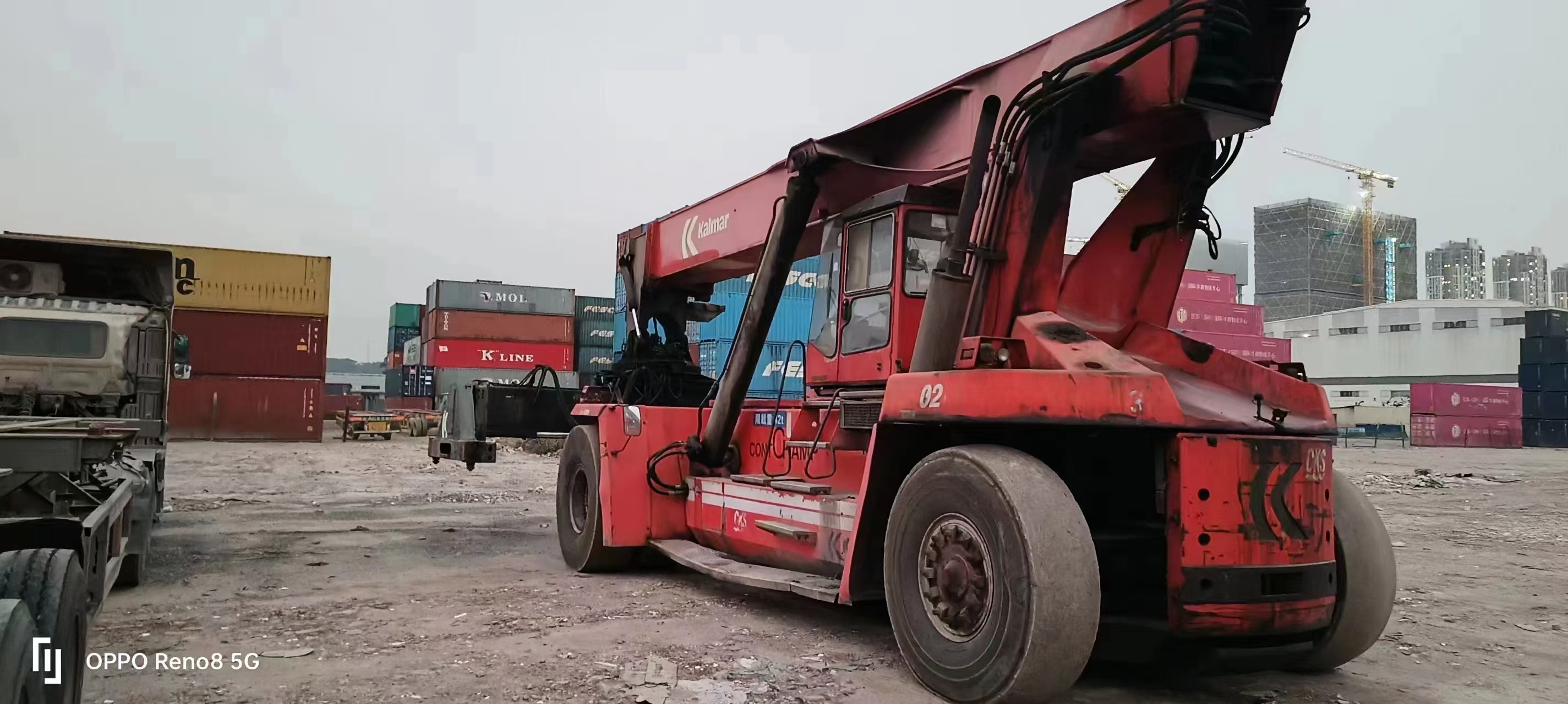 2005 Model Used Container Reach Stacker KALMAR DRF450 Energy Savings Manufactures