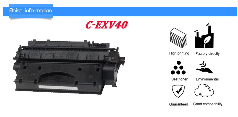 Genuine Canon Copier Toner Cartridge C-EXV 40 Black iR 1133 New