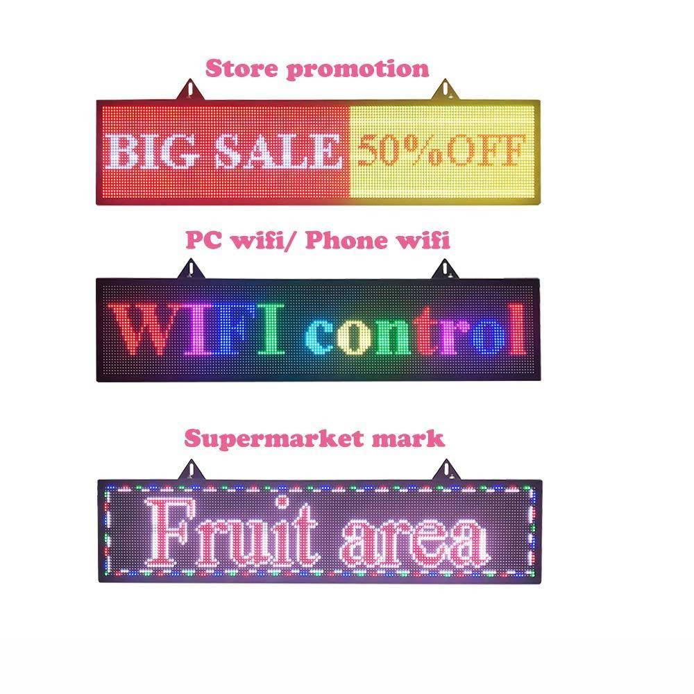 Indoor SMD Scrolling Full Color LED Display Board 30W For Shop Windows