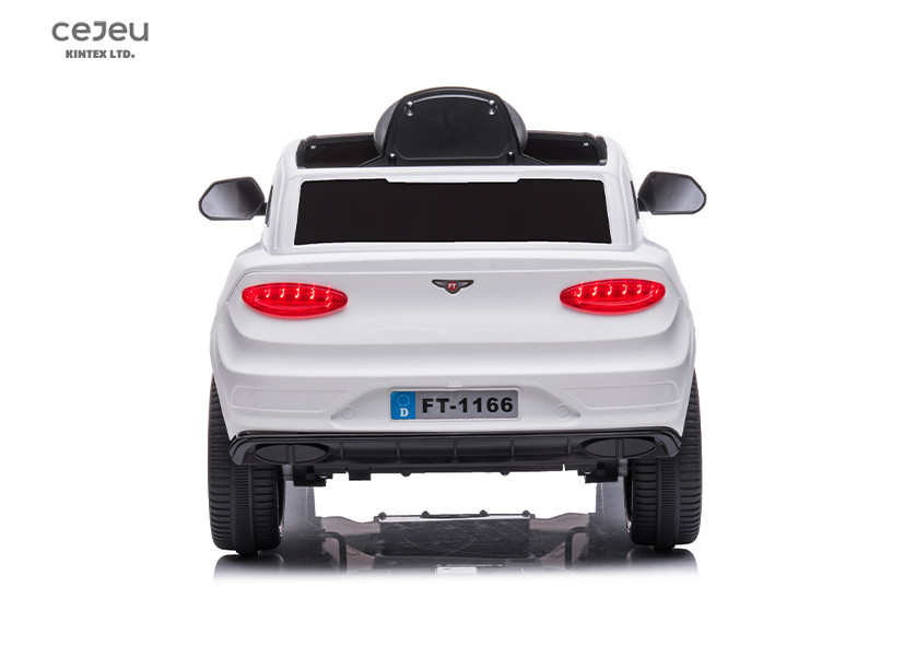 6V4AH Kids Ride On Toy Car With Forth Parallel Sway Back White Red
