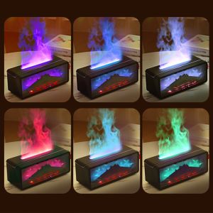 LED Fireplace Lamp with Aroma Diffuser and Remote Control