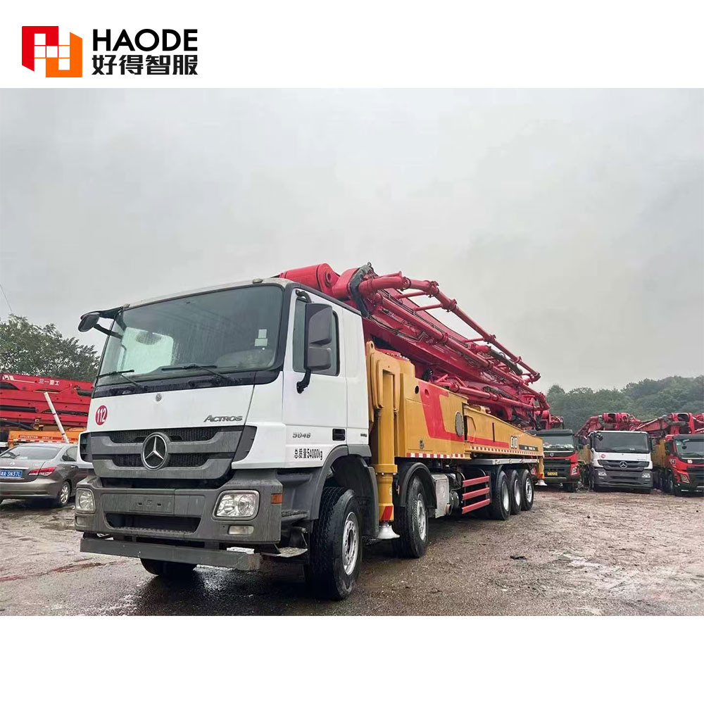 Good Partner SANY 72m mounted trailer price putzmeister spare parts used mobile sale concrete pump truck