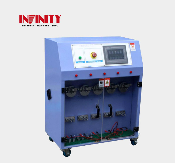 Five Stations Wire Swing Testing Machine Used for Communication Line Swing Folding Test
