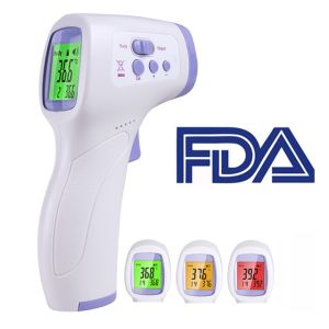  Liquid Crystal Display Non Contact Handheld Infrared Forehead Thermometer Manufactures