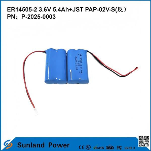 3.6V 5.4AH ER14505-2 Primary Battery High And Stableoperating Voltage Long