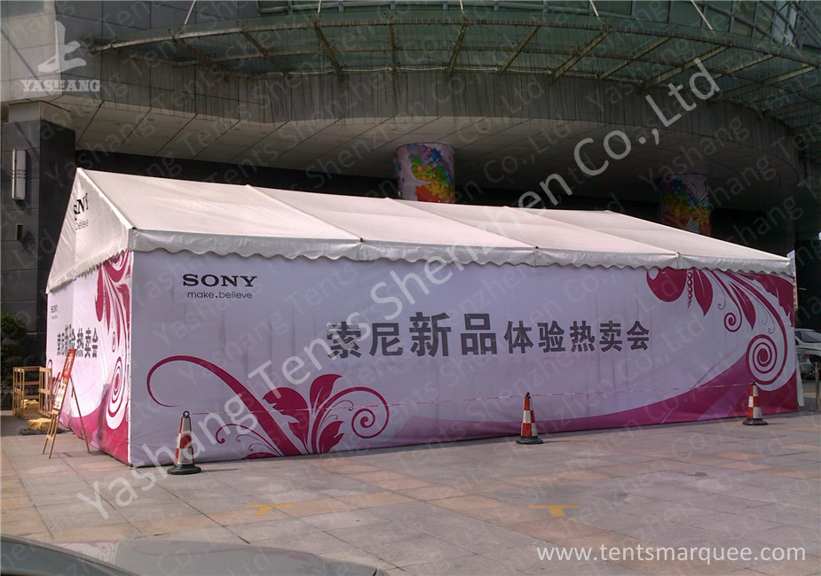 Gable Transparent Glass Wall outside canopy tent Hard Aluminum Profile