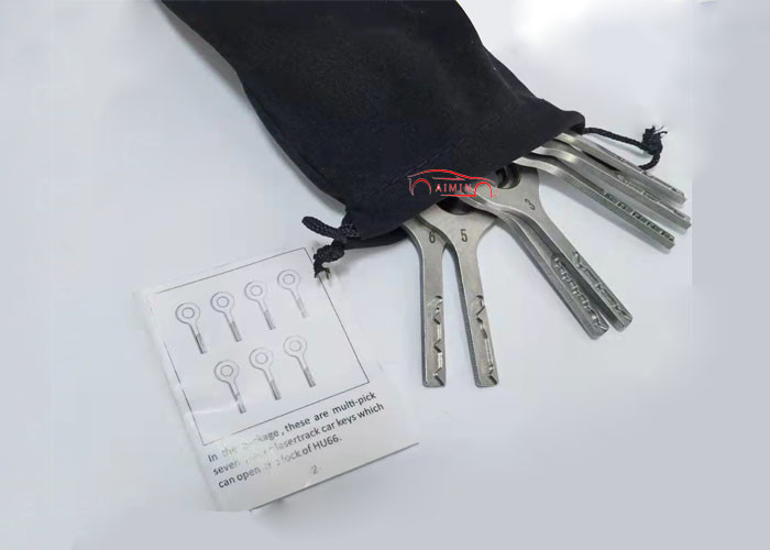 Locksmith Tools Stainless Steel HU66 Laser Track VAG Jigglers Quick Open VAG Car Door Lock Repair