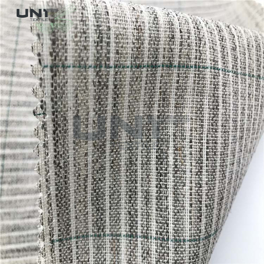 112cm Width 180gsm Cotton Canvas Hair Interlining Smooth Feeling