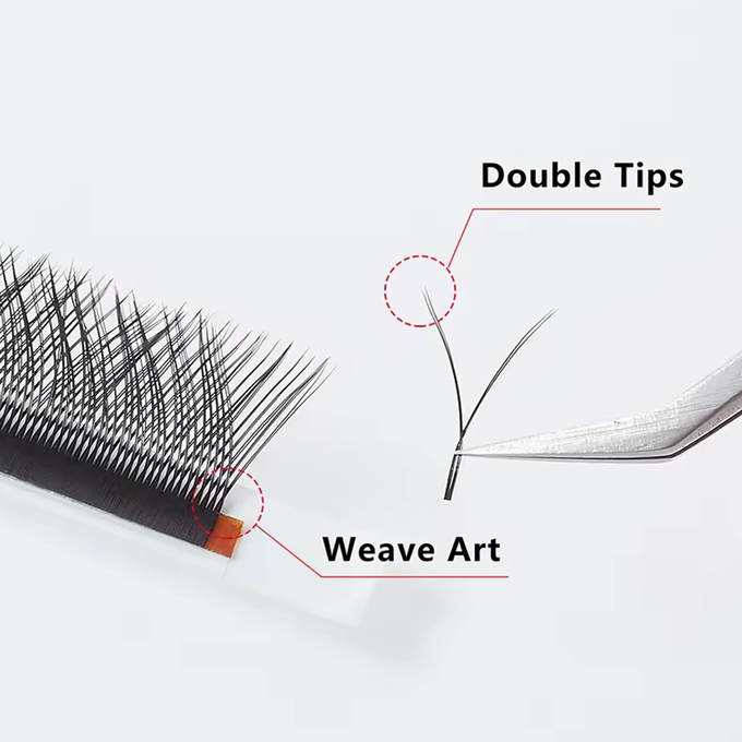 Mix 8-14mm Classic Individual Eyelashes Extension Black Matte Soft Natural Volume Eyelashes 12 Rows