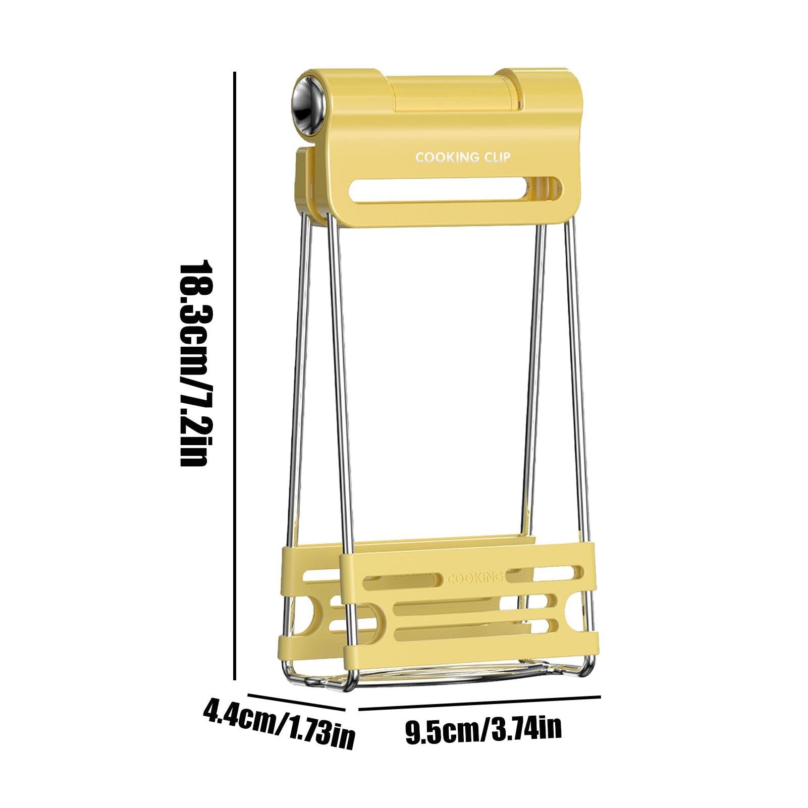 Plate Lifter Steamer Plate Gripper Tongs Stainless Steel Bowl Clip Holder