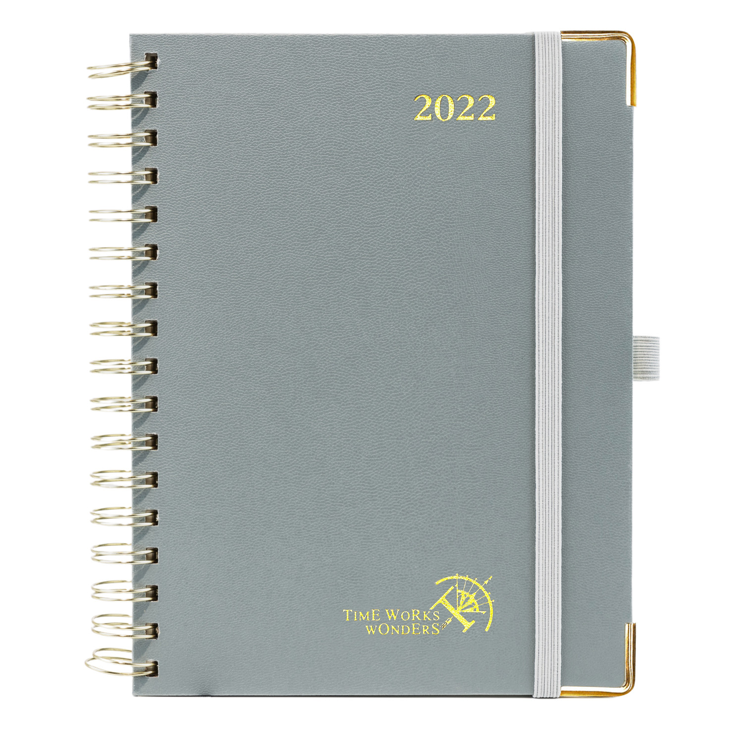 FSC Grey Vertical Layout Custom 2023 Planner WIth Medal Corners