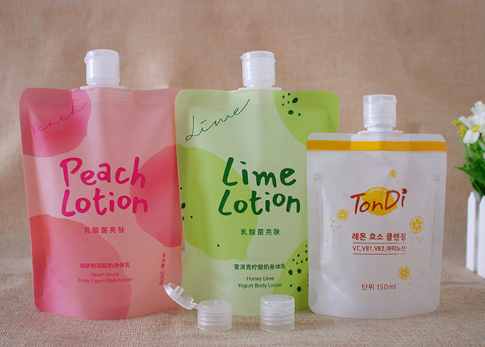 550ml Hand washing Sanitizer Liquid Pouch With Flip Open Spout