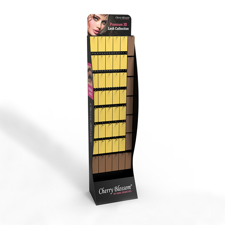 PVC Cosmetic Eyeshadow Display Stand Pegboard Vendor Display